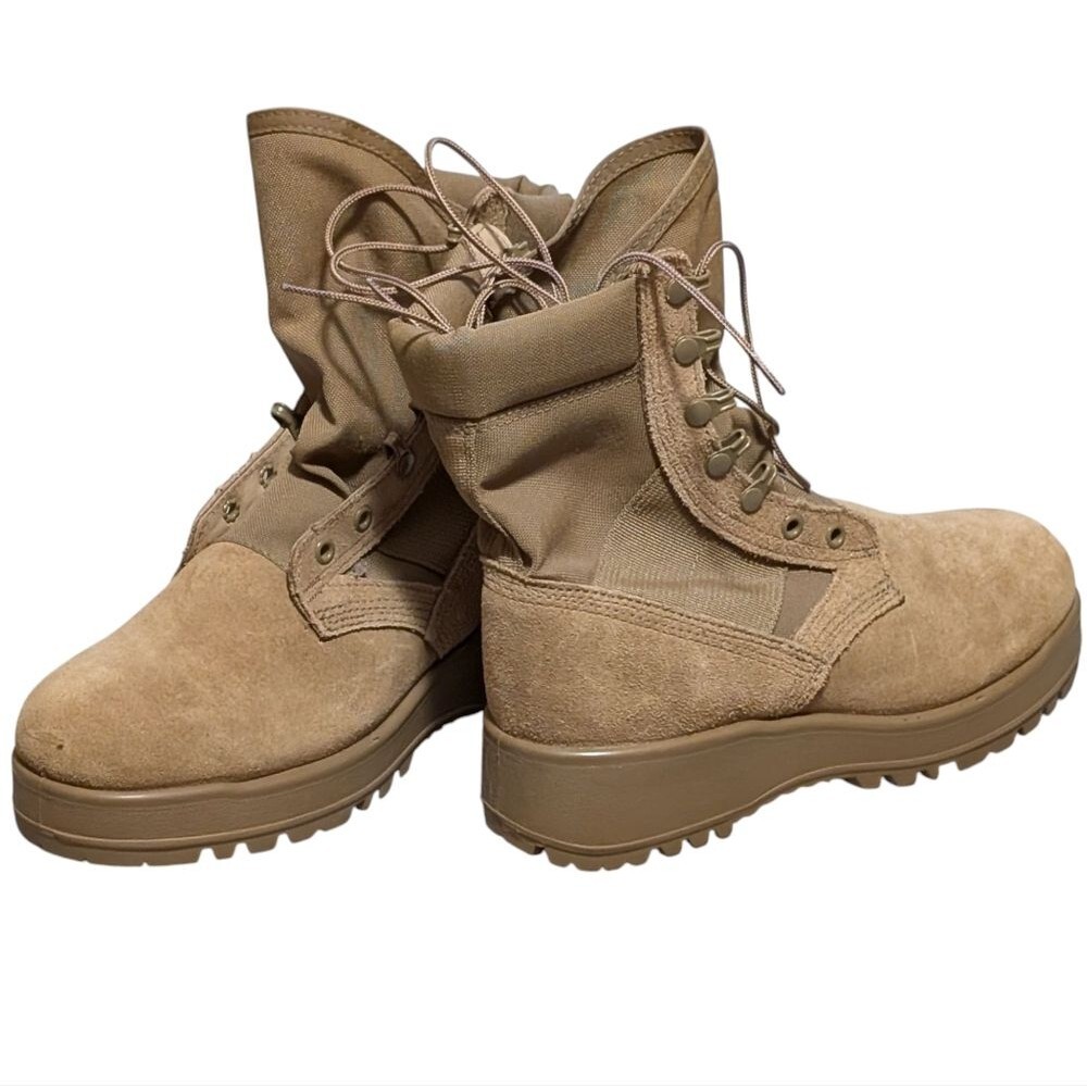 NWT Military Tan Desert Hot Weather Combat Boot Men's 6W Women's 38 Tactical - Picture 11 of 11